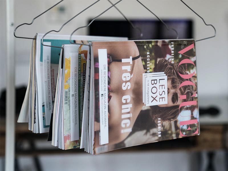 Lesebox Zeitschriften im DIY Magazinholder